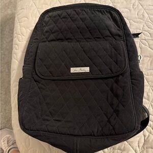 Vera Bradley Black Quilted Backpack with Classic Design